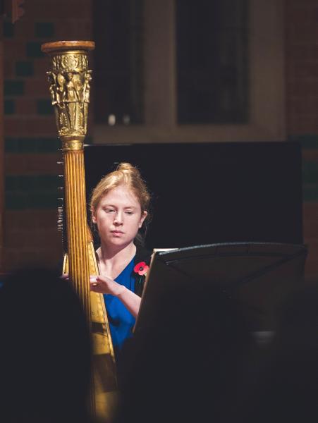 Katie McClaughry concert harpist