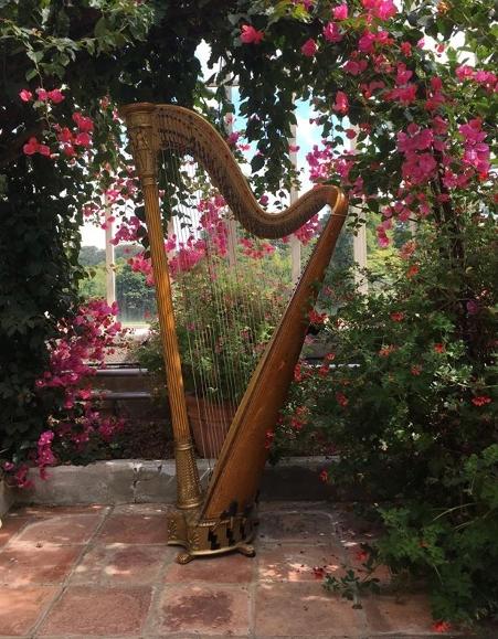 Romantic wedding harp Katie McClaughry