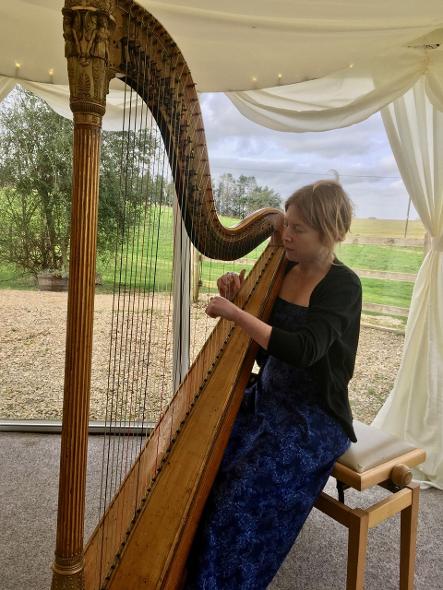 Wedding harpist Somerset Katie McClaughry 